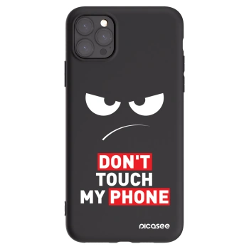 Picasee silikónový čierny obal pre Apple iPhone 11 Pro Max - Angry Eyes - Transparent
