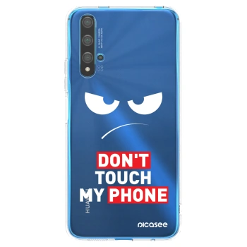 Picasee silikónový prehľadný obal pre Huawei Nova 5T - Angry Eyes - Transparent