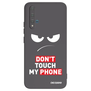 Picasee silikónový čierny obal pre Huawei Nova 5T - Angry Eyes - Transparent