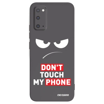 Picasee silikónový čierny obal pre Samsung Galaxy S20 G980F - Angry Eyes - Transparent