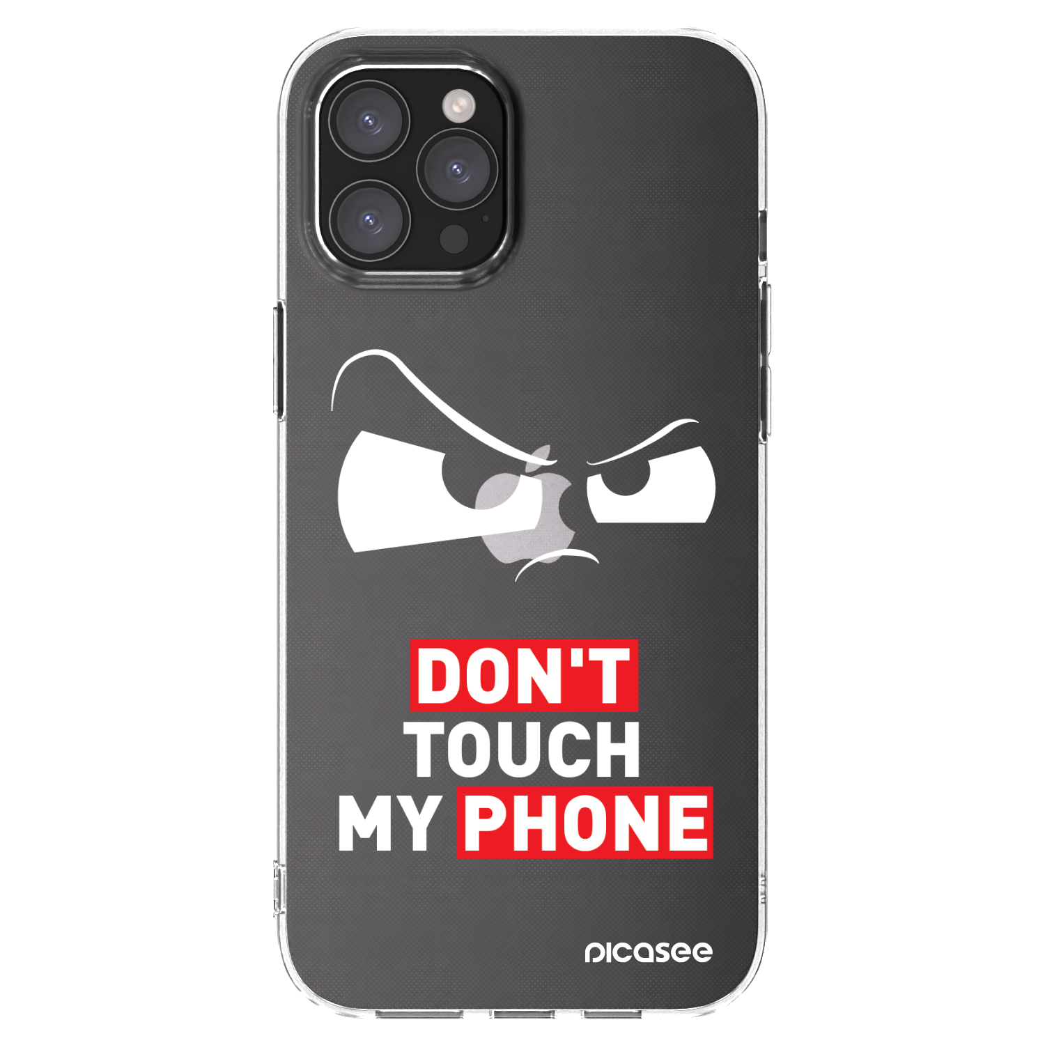 Picasee silikónový prehľadný obal pre Apple iPhone 12 Pro Max - Cloudy Eye - Transparent