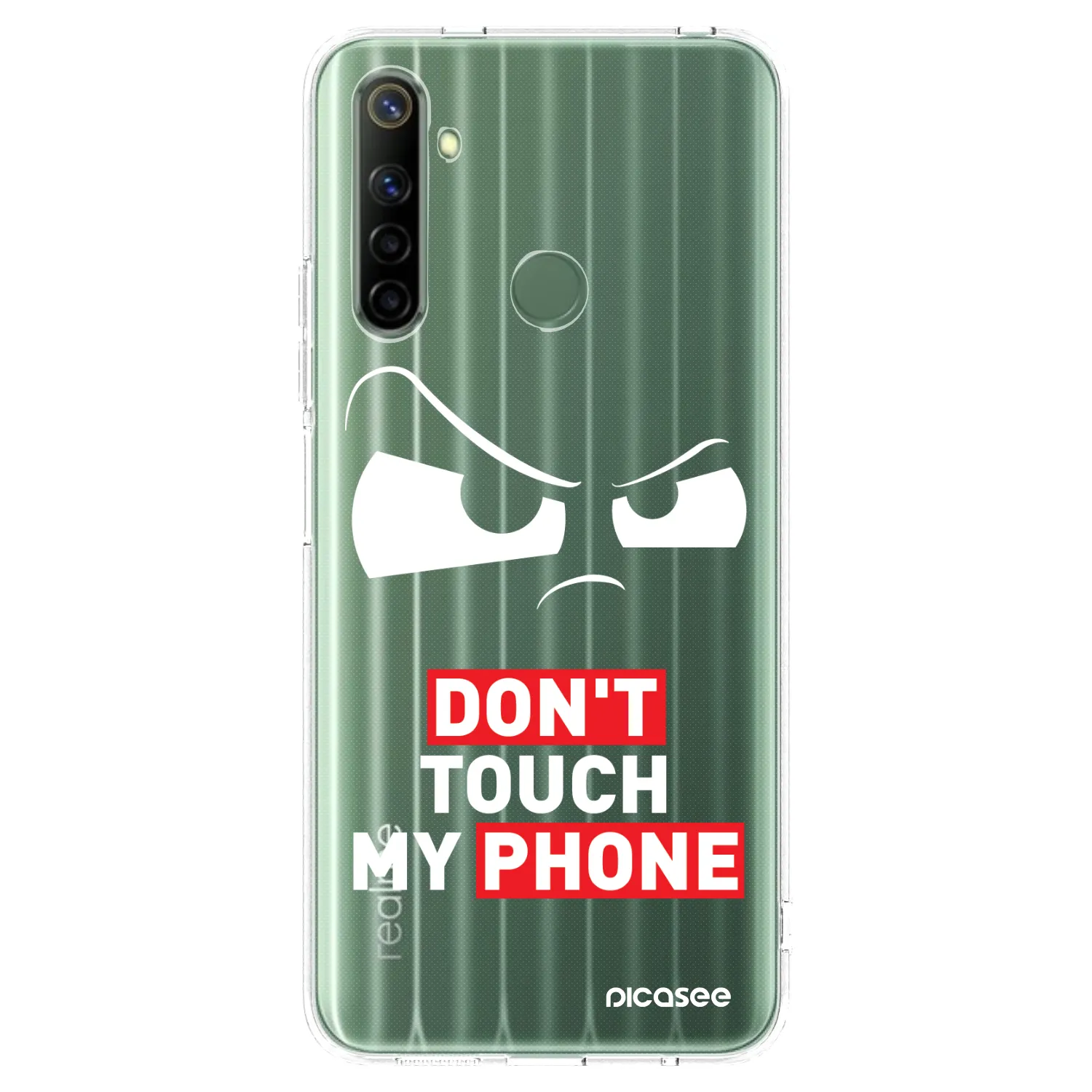 Picasee silikónový prehľadný obal pre Realme 6i - Cloudy Eye - Transparent