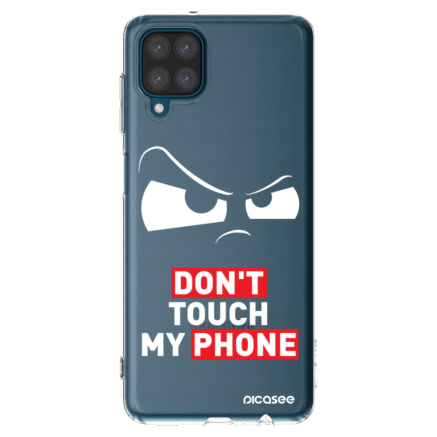 Picasee silikónový prehľadný obal pre Samsung Galaxy A12 A125F - Cloudy Eye - Transparent