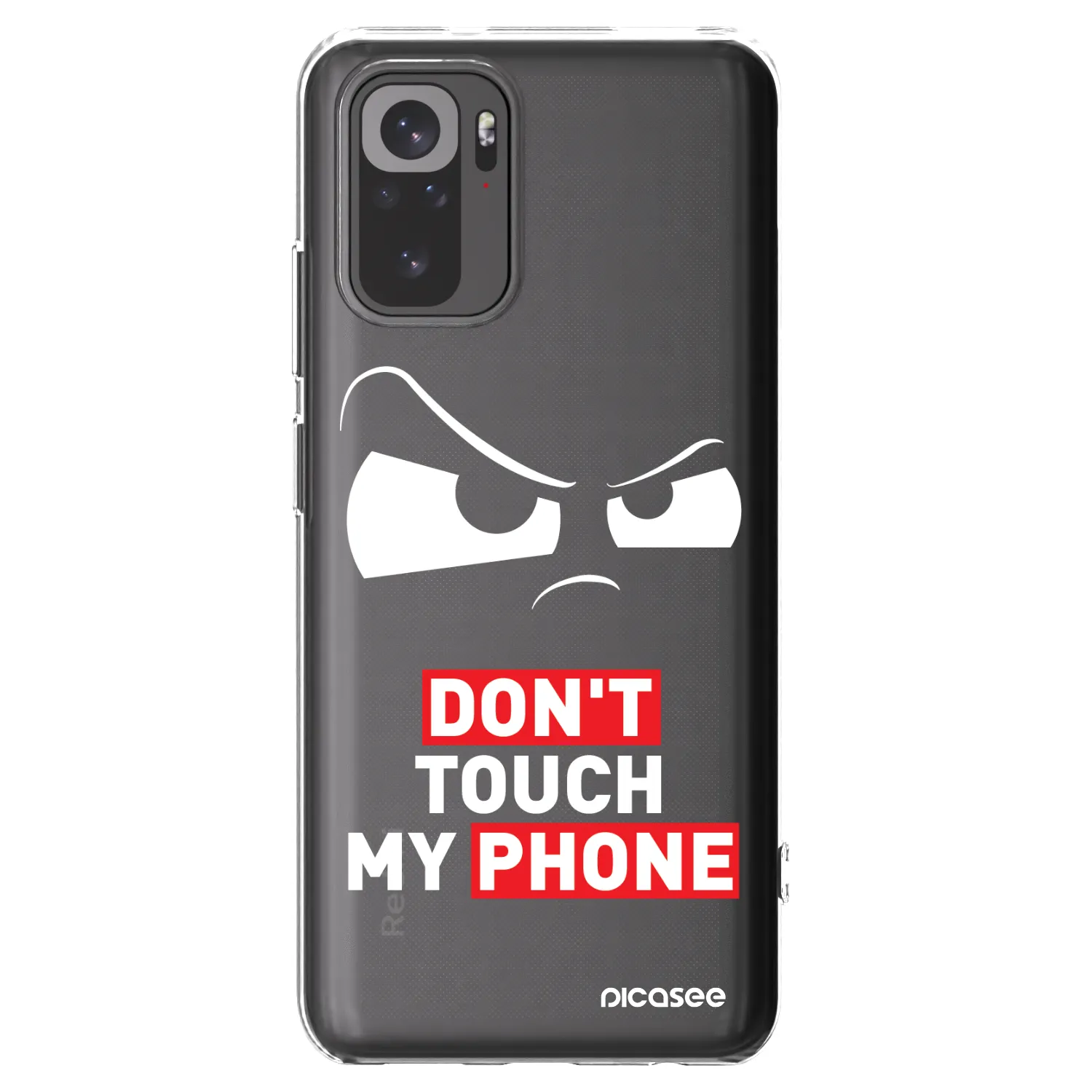 Picasee silikónový prehľadný obal pre Xiaomi Redmi Note 10S - Cloudy Eye - Transparent