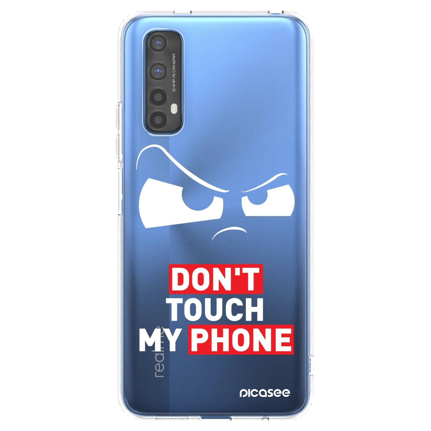 Picasee silikónový prehľadný obal pre Realme 7 - Cloudy Eye - Transparent
