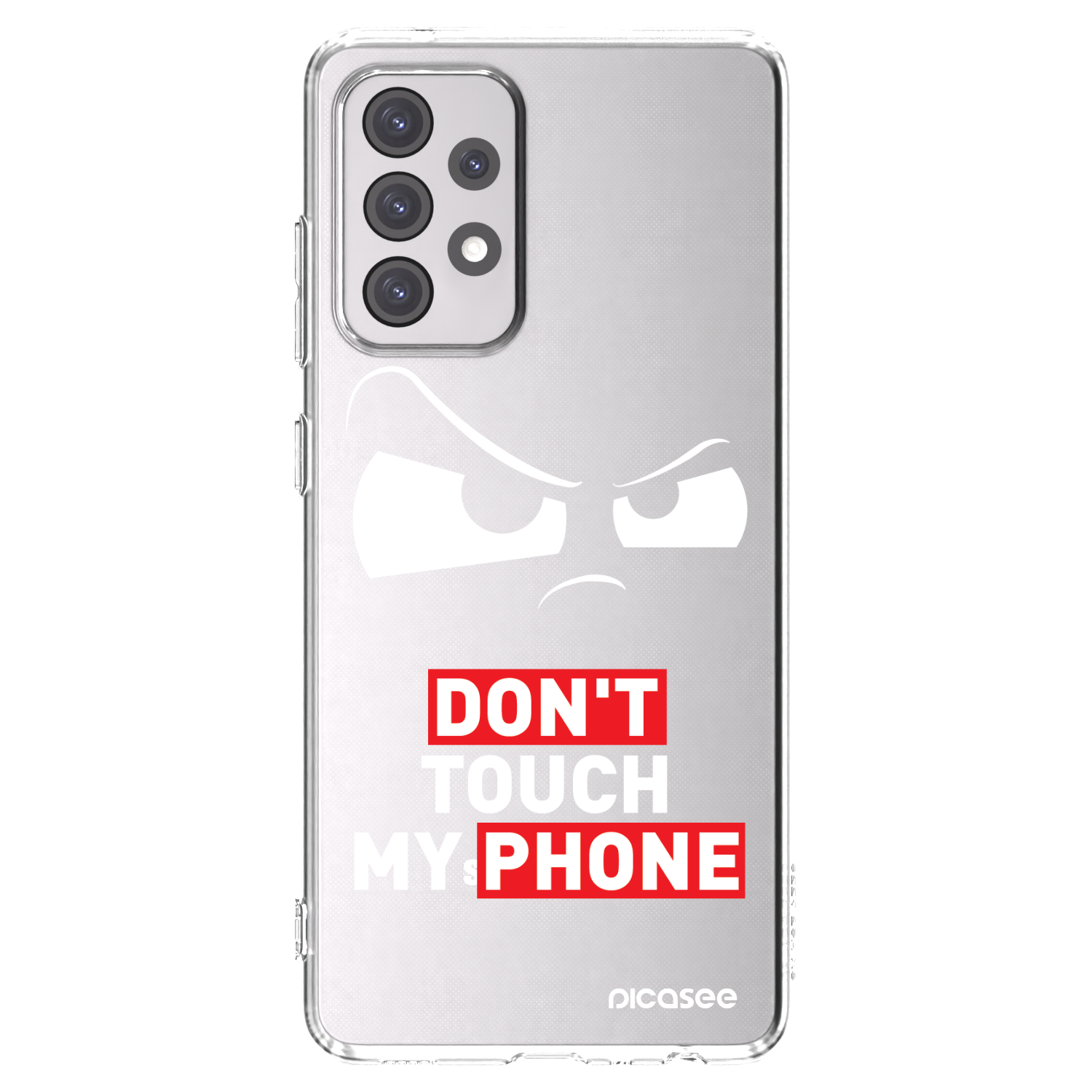 Picasee silikónový prehľadný obal pre Samsung Galaxy A52s 5G A528B - Cloudy Eye - Transparent