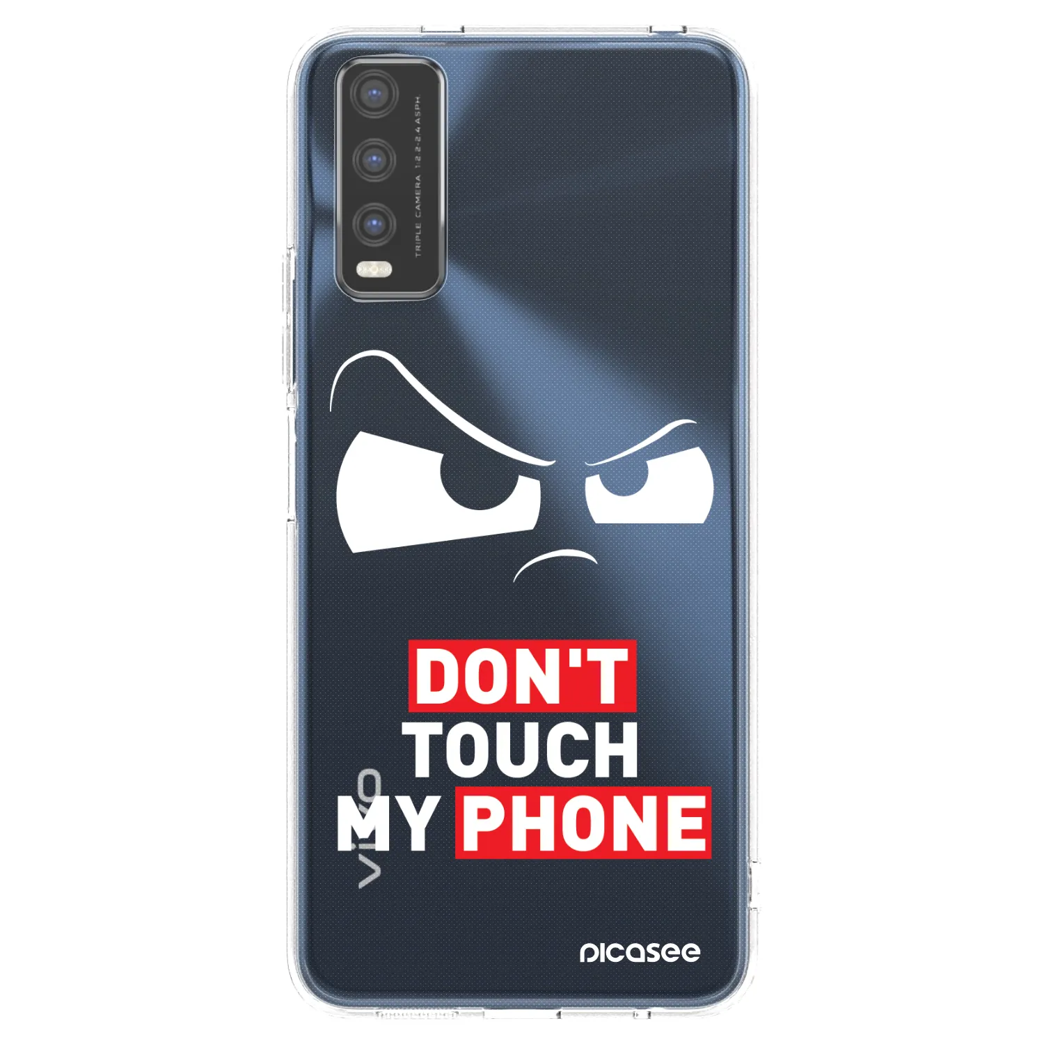 Picasee silikónový prehľadný obal pre Vivo Y20s - Cloudy Eye - Transparent