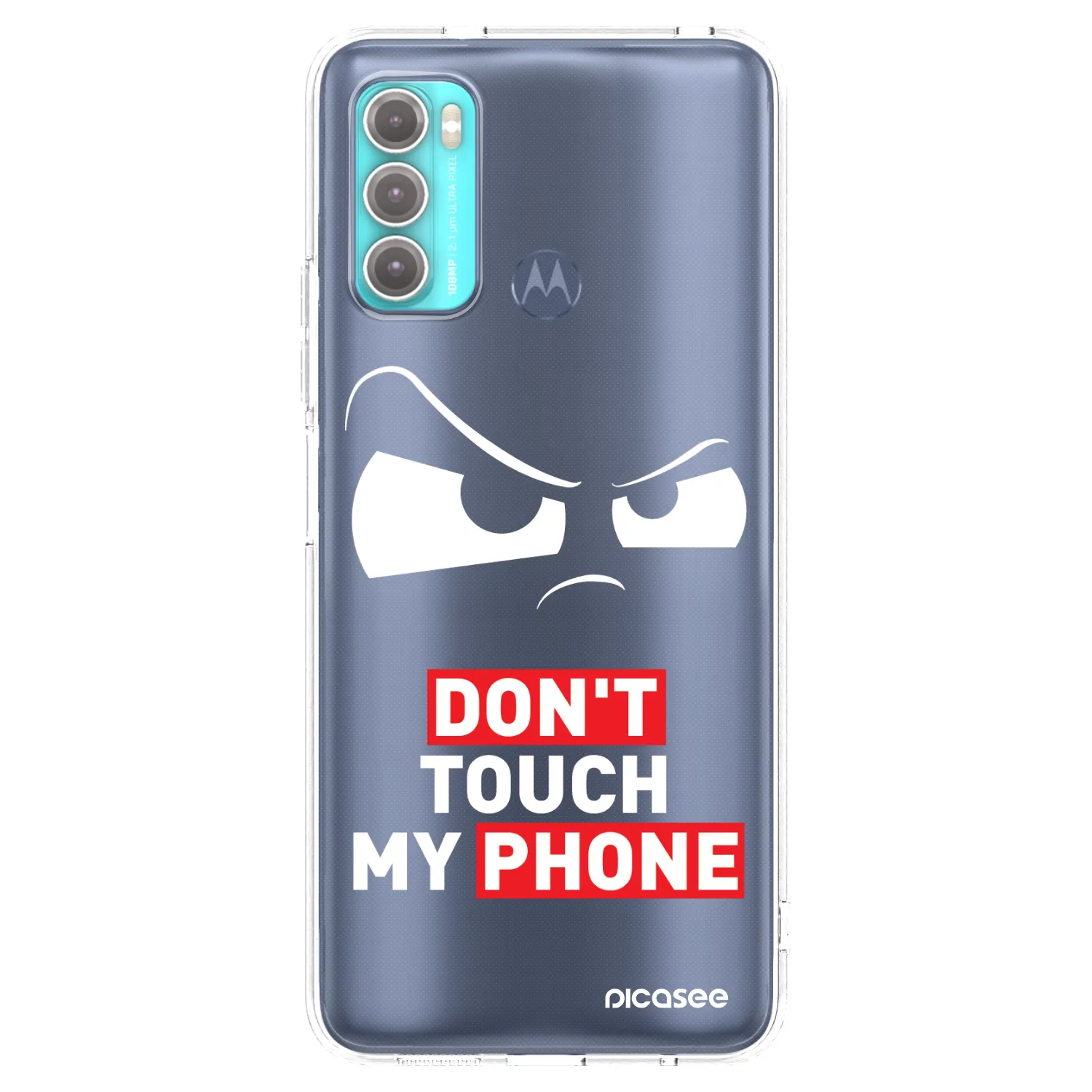 Picasee silikónový prehľadný obal pre Motorola Moto G60 - Cloudy Eye - Transparent