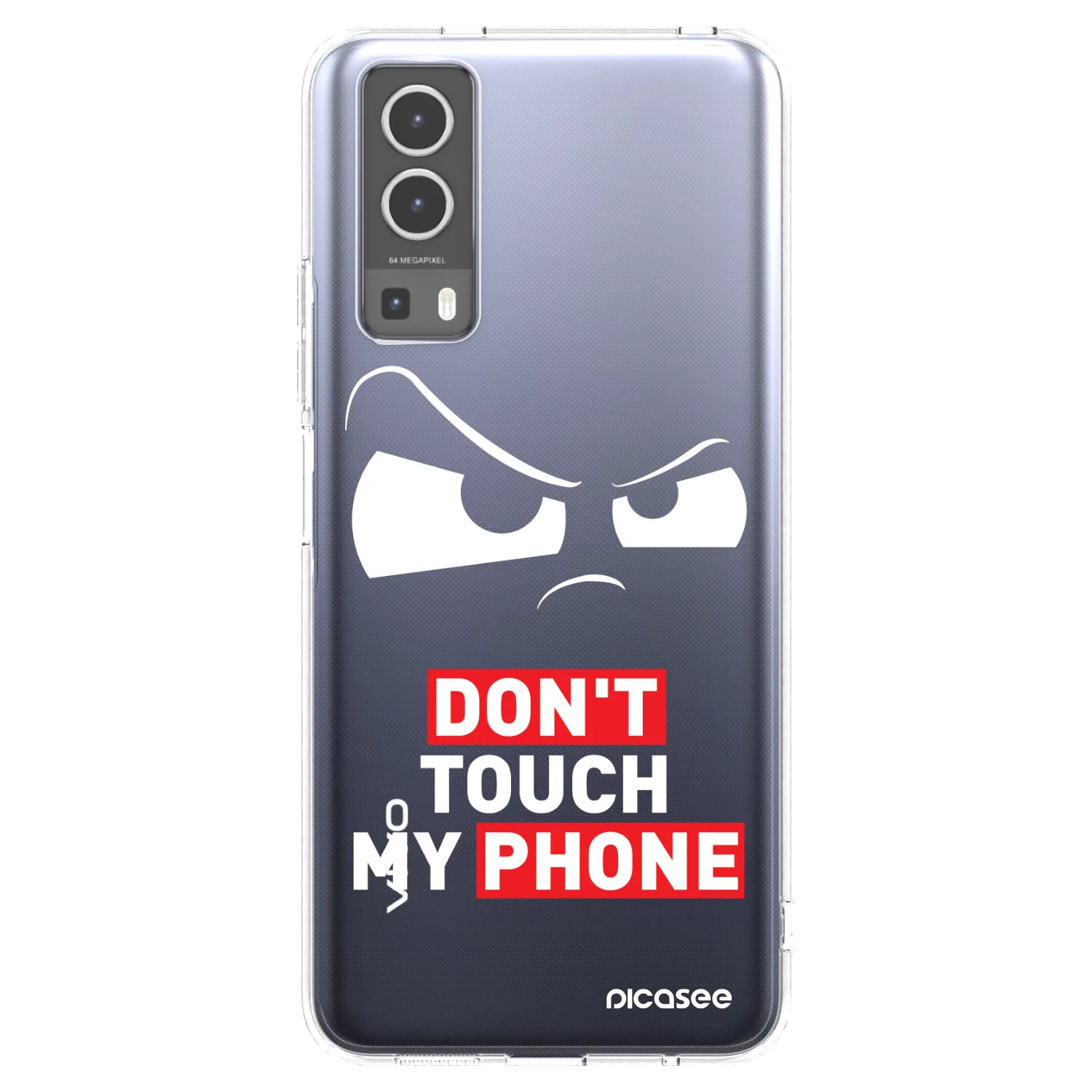 Picasee silikónový prehľadný obal pre Vivo Y72 5G - Cloudy Eye - Transparent