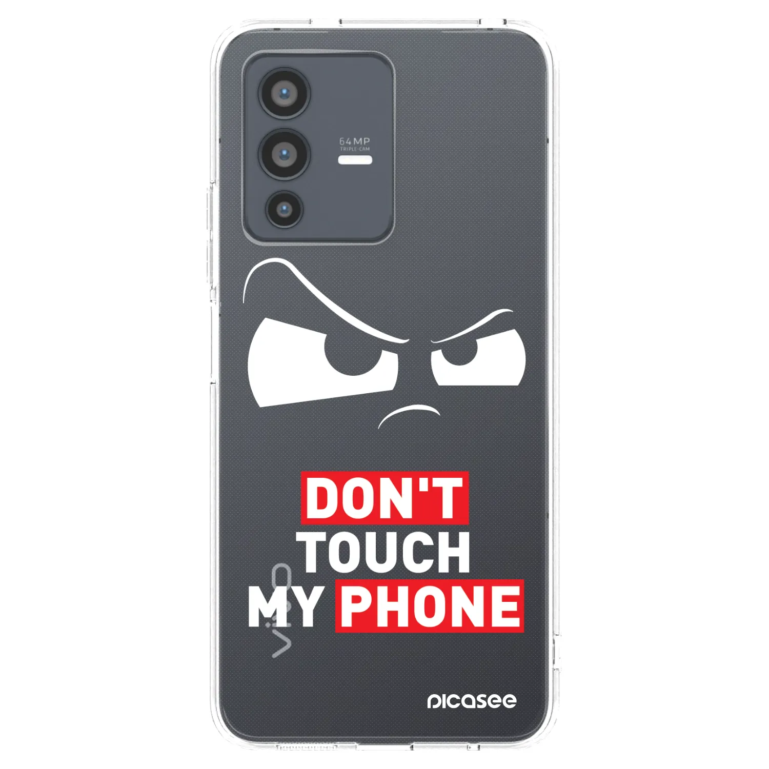 Picasee silikónový prehľadný obal pre Vivo V23 5G - Cloudy Eye - Transparent