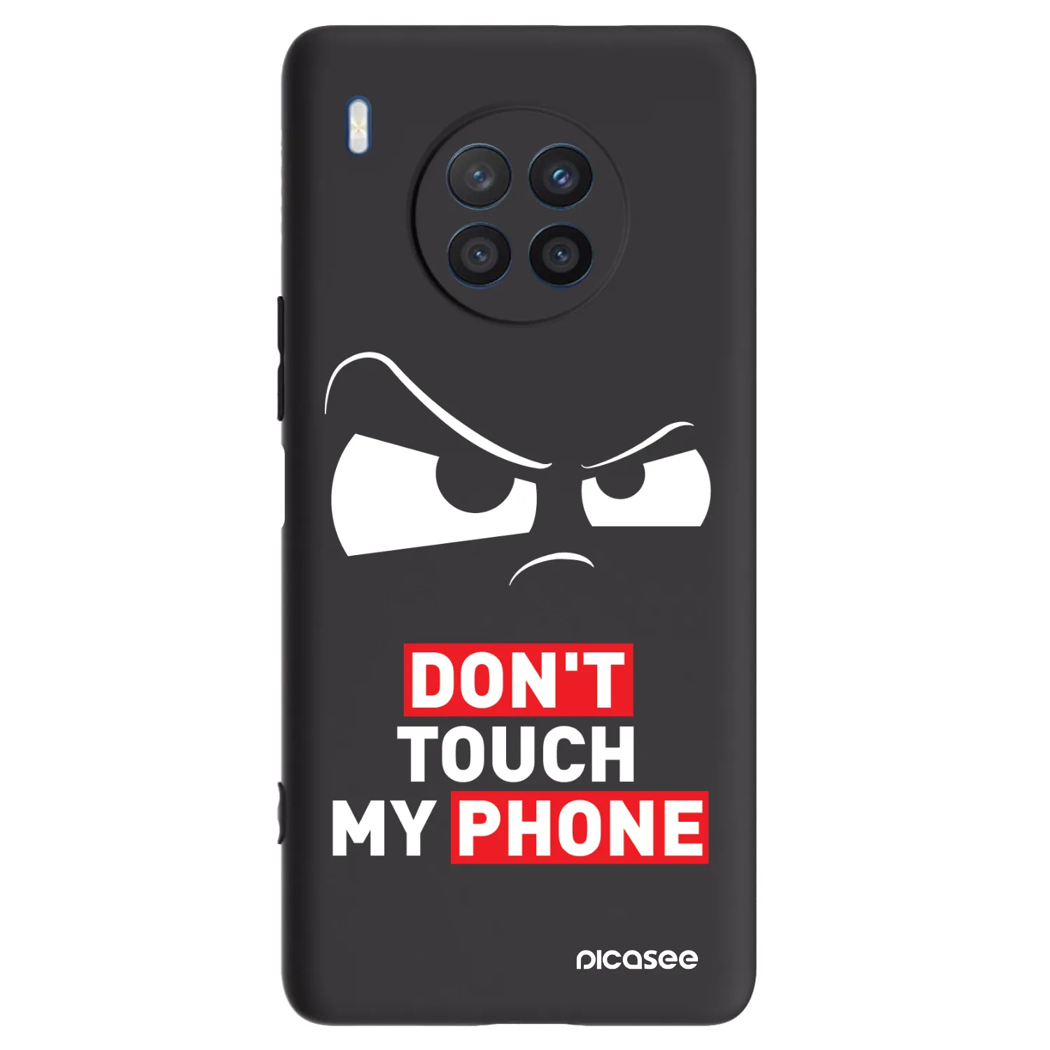 Picasee silikónový čierny obal pre Honor 50 Lite - Cloudy Eye - Transparent