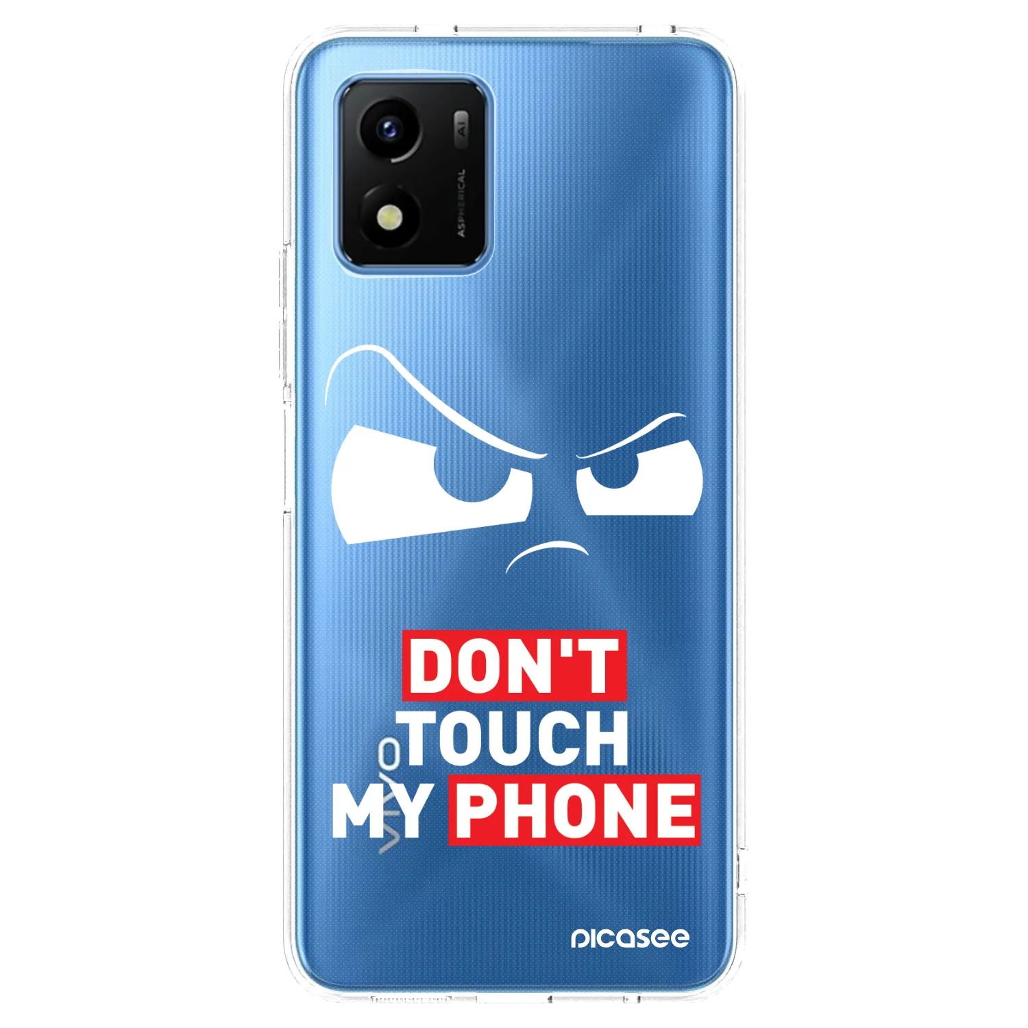 Picasee silikónový prehľadný obal pre Vivo Y01 - Cloudy Eye - Transparent