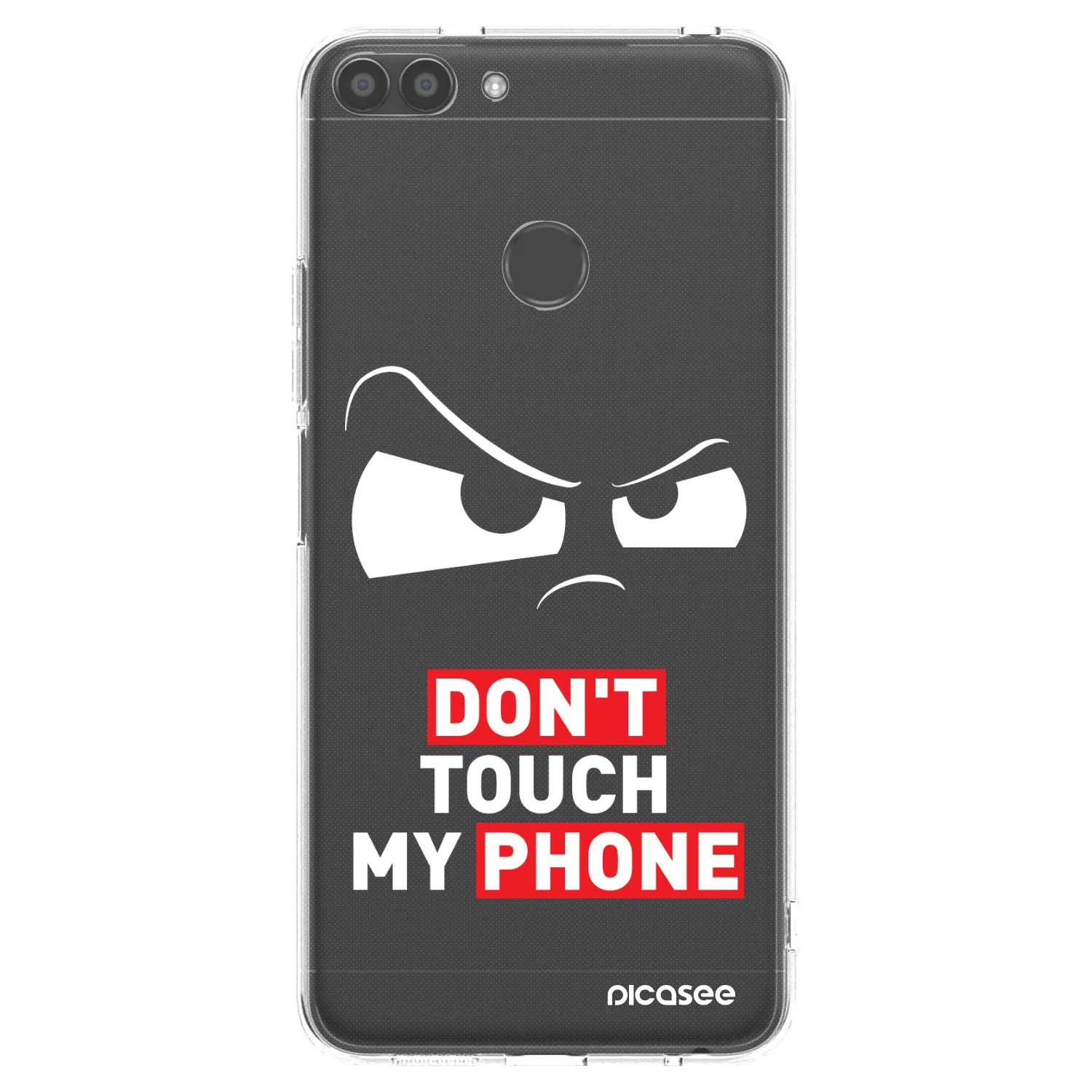 Picasee silikónový prehľadný obal pre Huawei P Smart - Cloudy Eye - Transparent