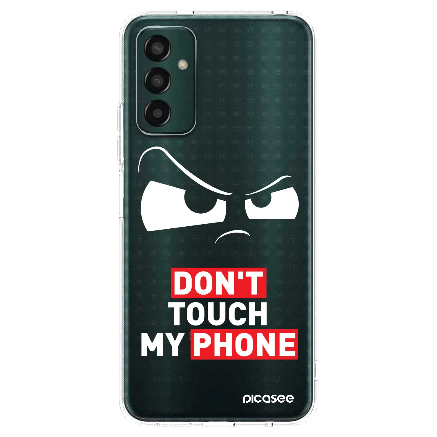 Picasee silikónový prehľadný obal pre Samsung Galaxy M13 M135F - Cloudy Eye - Transparent