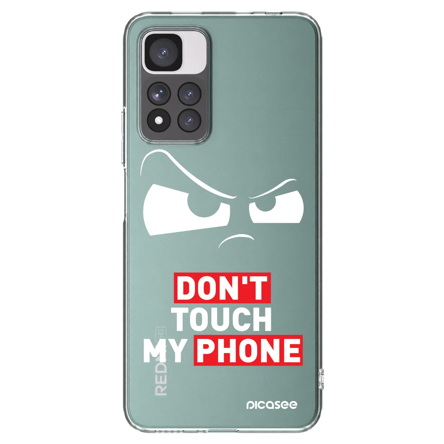 Picasee silikónový prehľadný obal pre Xiaomi Redmi Note 11 Pro+ 5G - Cloudy Eye - Transparent