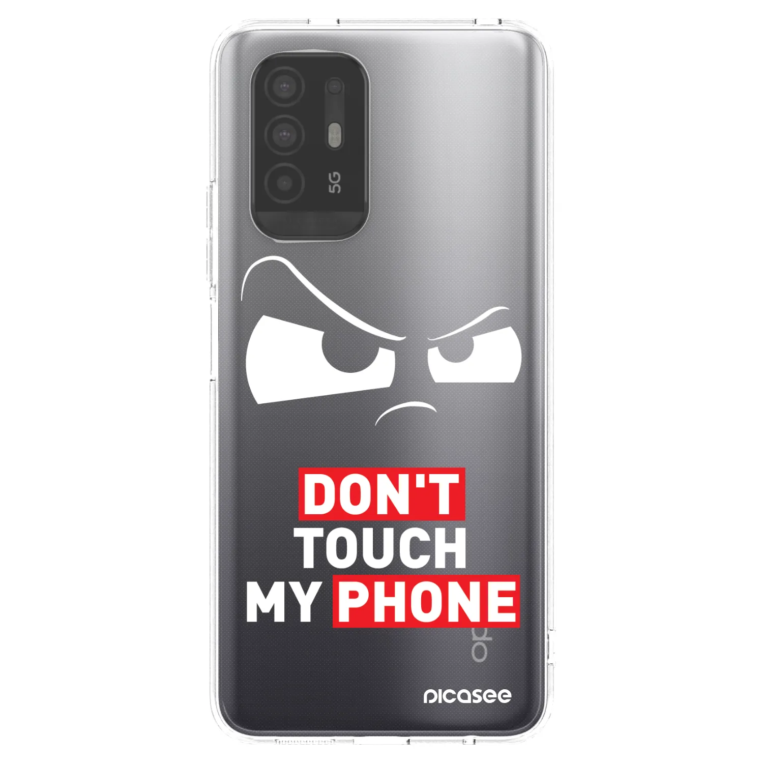 Picasee silikónový prehľadný obal pre OPPO A94 5G - Cloudy Eye - Transparent
