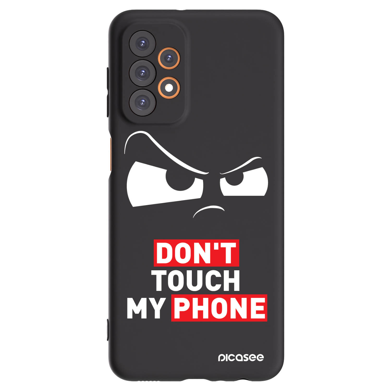 Picasee silikónový čierny obal pre Samsung Galaxy A23 A235F 4G - Cloudy Eye - Transparent