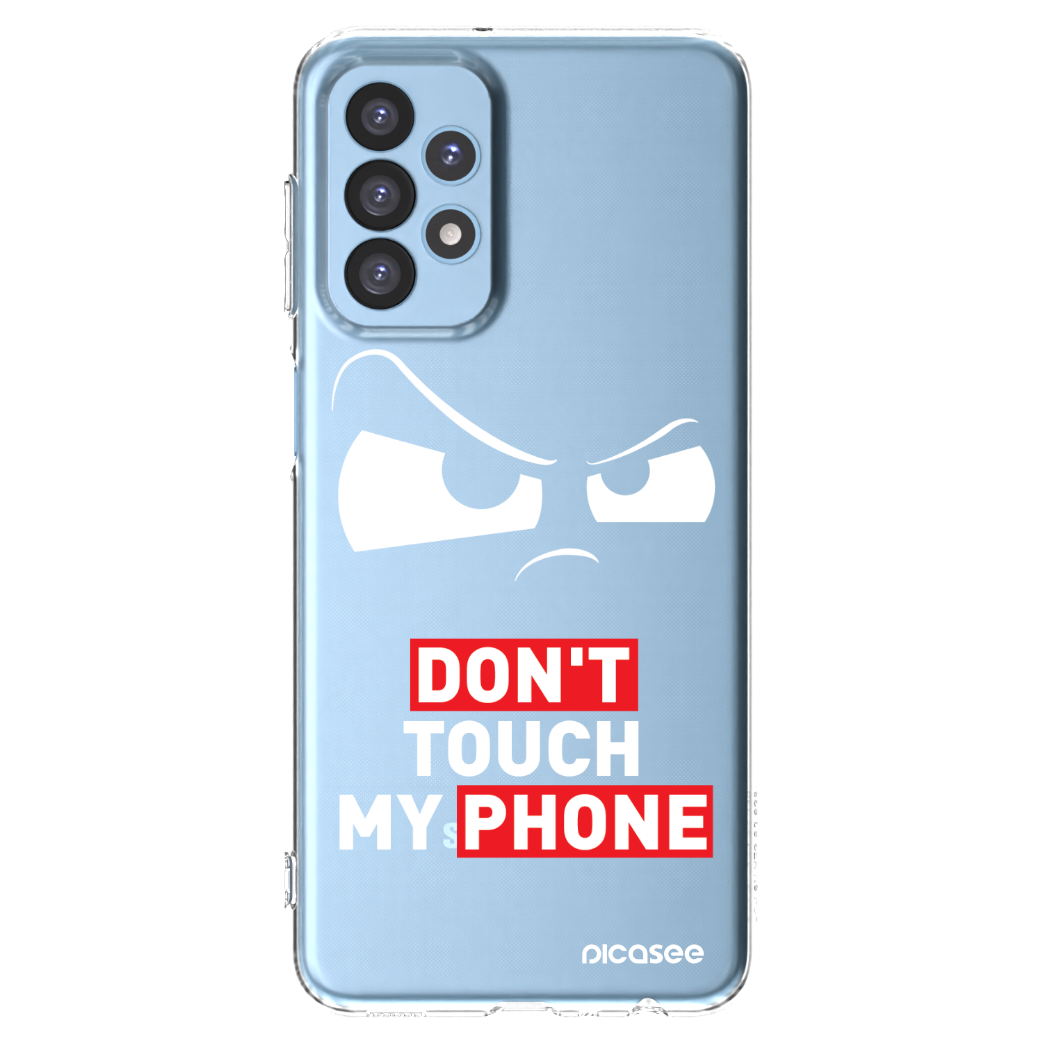 Picasee silikónový prehľadný obal pre Samsung Galaxy A23 A235F 4G - Cloudy Eye - Transparent