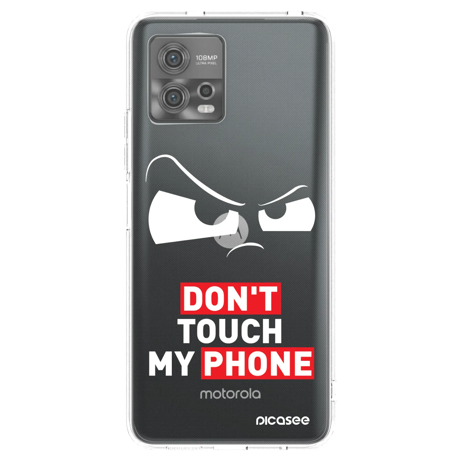 Picasee silikónový prehľadný obal pre Motorola Moto G72 - Cloudy Eye - Transparent