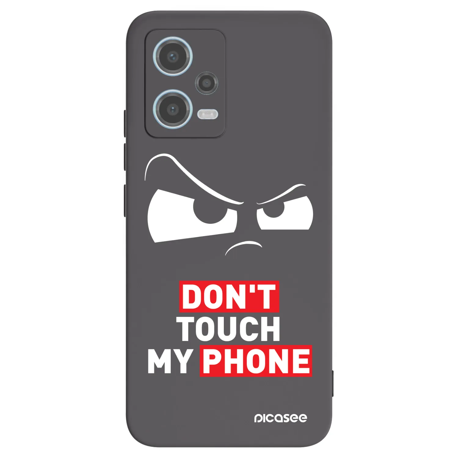 Picasee silikónový čierny obal pre Xiaomi Redmi Note 12 5G - Cloudy Eye - Transparent