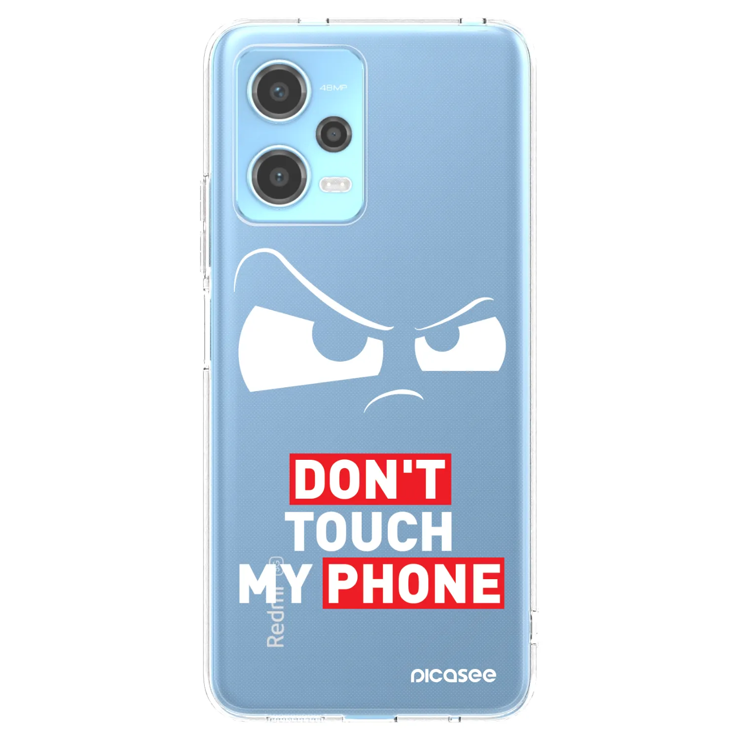 Picasee silikónový prehľadný obal pre Xiaomi Redmi Note 12 5G - Cloudy Eye - Transparent