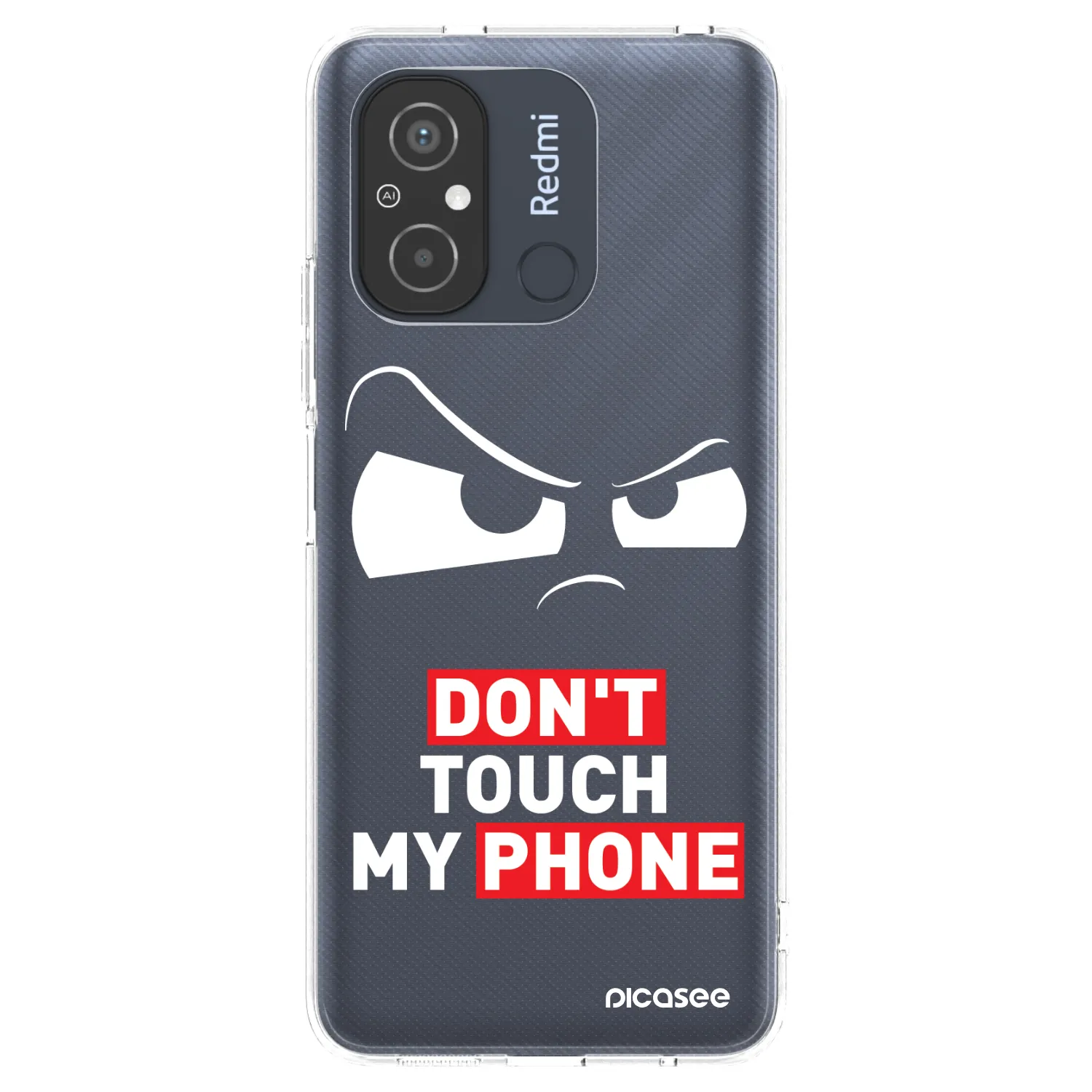 Picasee silikónový prehľadný obal pre Xiaomi Redmi 12C - Cloudy Eye - Transparent