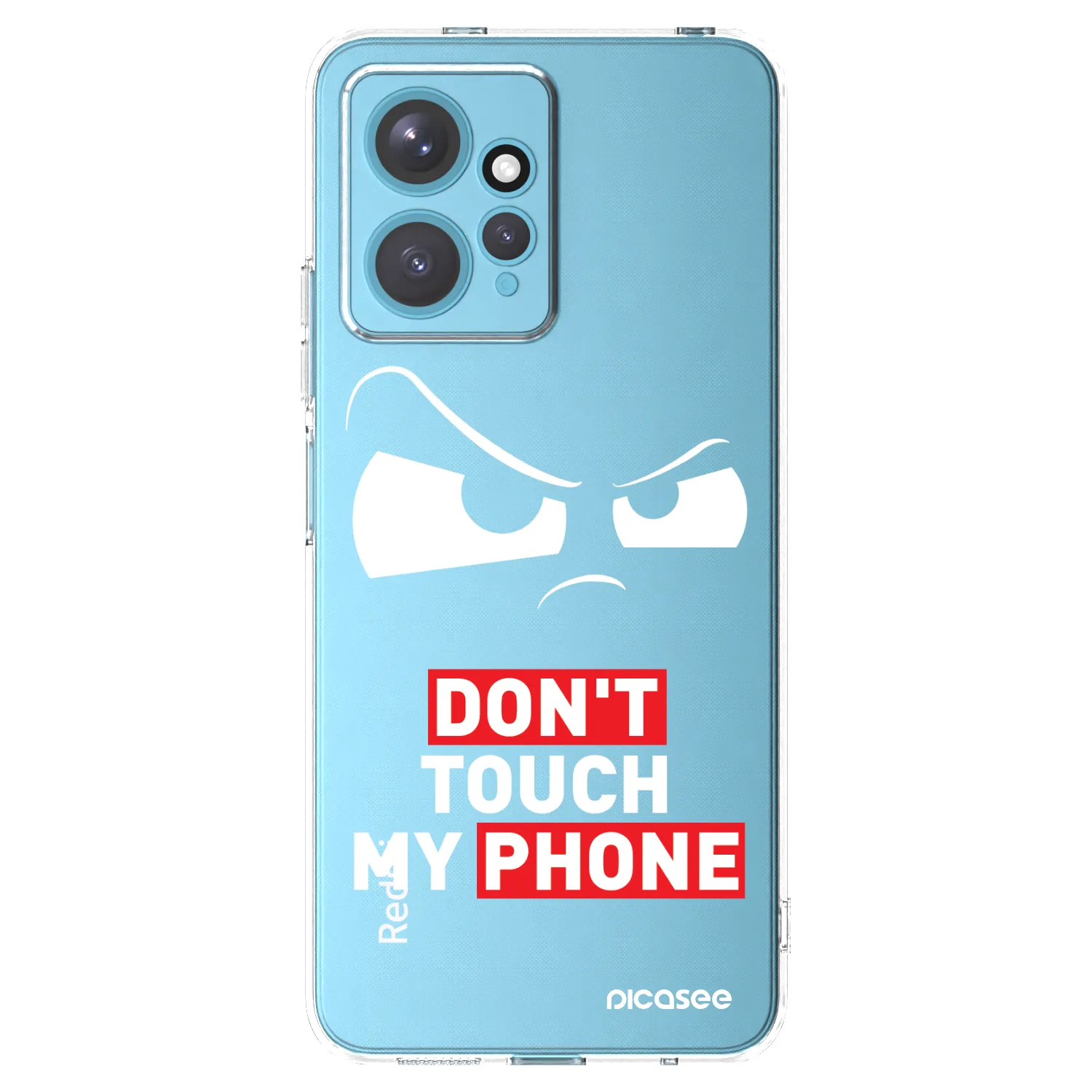 Picasee silikónový prehľadný obal pre Xiaomi Redmi Note 12 4G - Cloudy Eye - Transparent