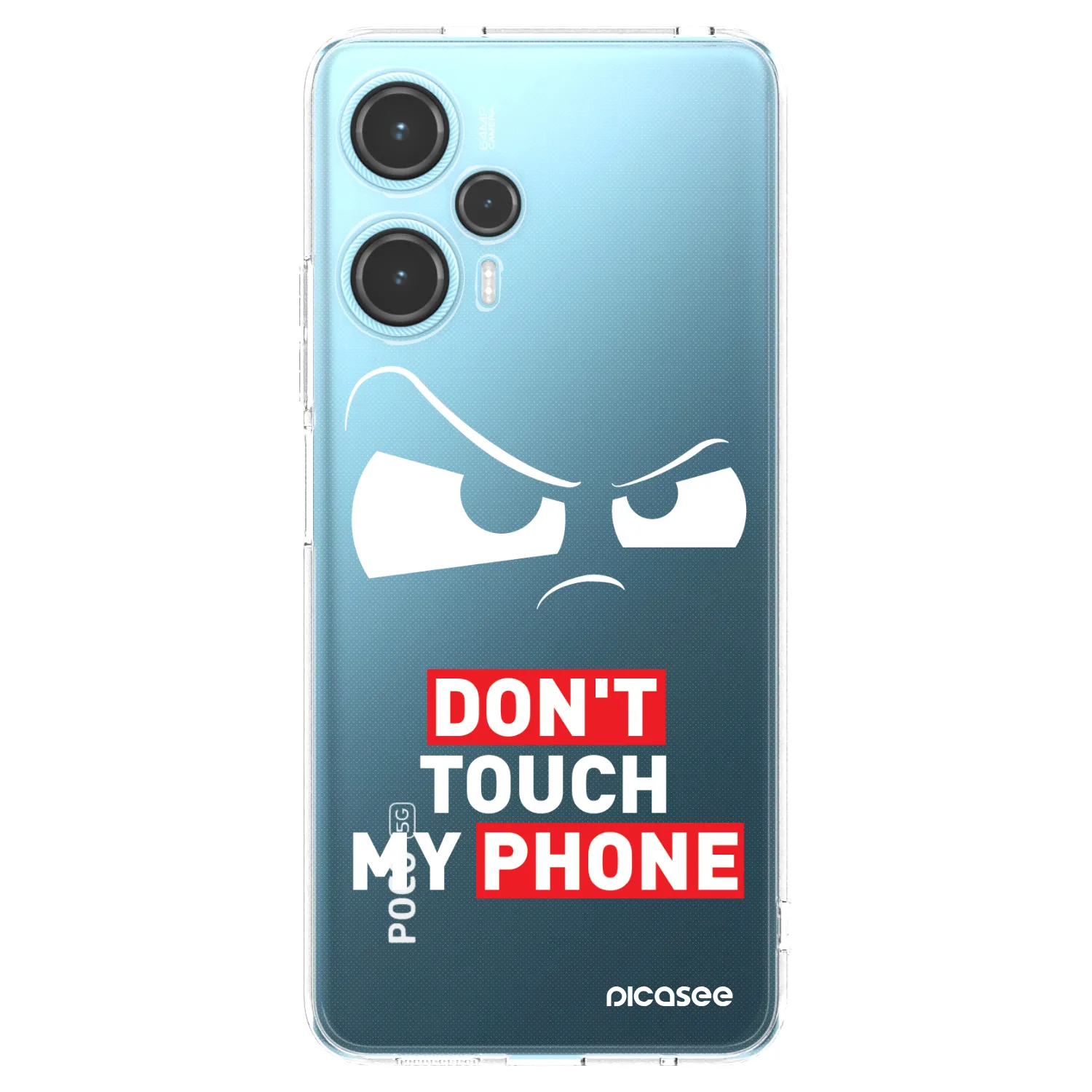 Picasee silikónový prehľadný obal pre Xiaomi Poco F5 - Cloudy Eye - Transparent