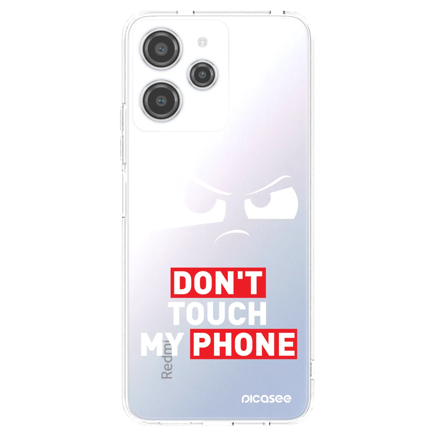 Silikónový prehľadný obal pre Xiaomi Redmi 12 4G - Cloudy Eye - Transparent