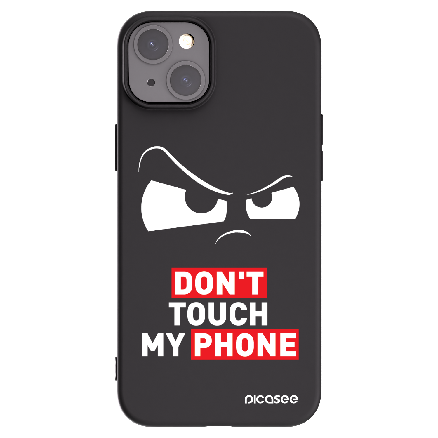 Picasee silikónový čierny obal pre Apple iPhone 15 Plus - Cloudy Eye - Transparent