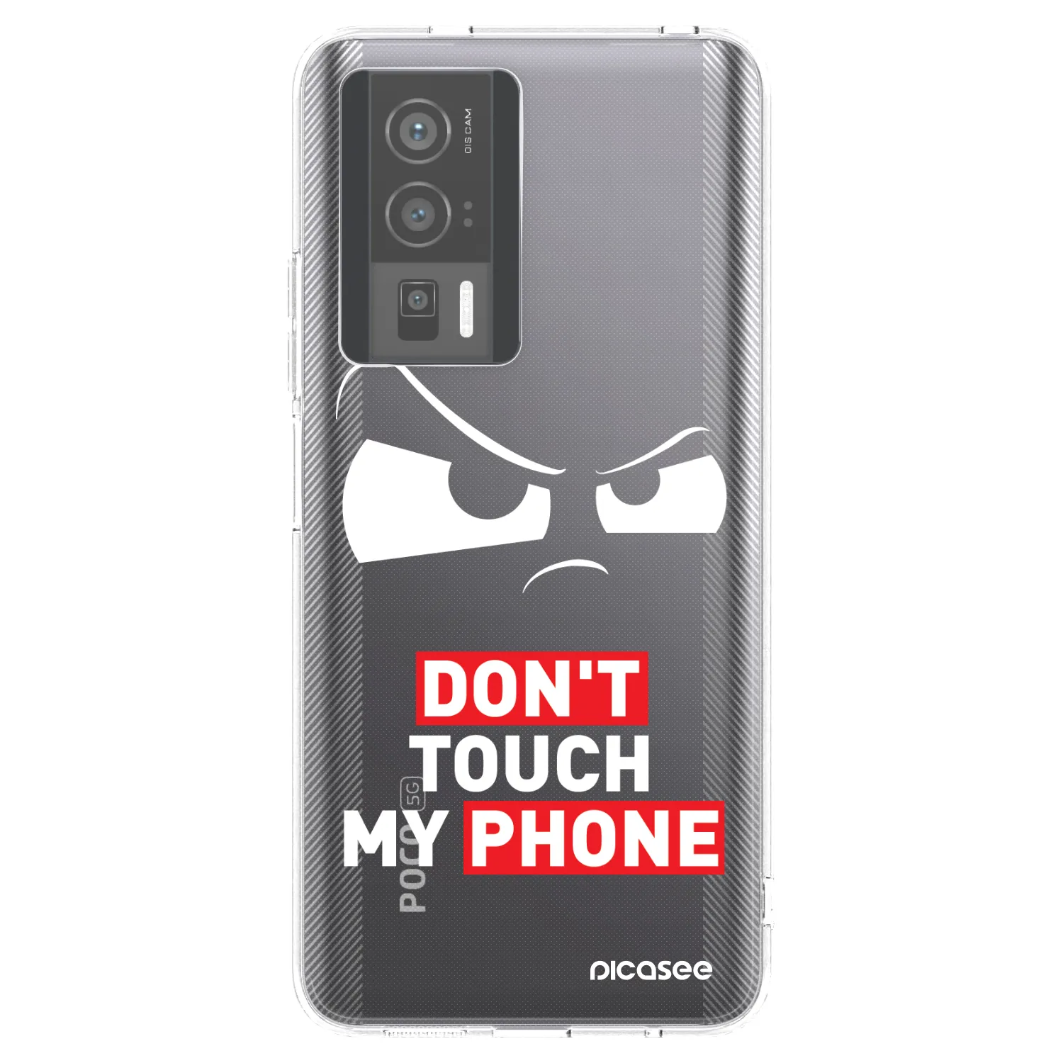 Picasee silikónový prehľadný obal pre Xiaomi Poco F5 Pro 5G - Cloudy Eye - Transparent