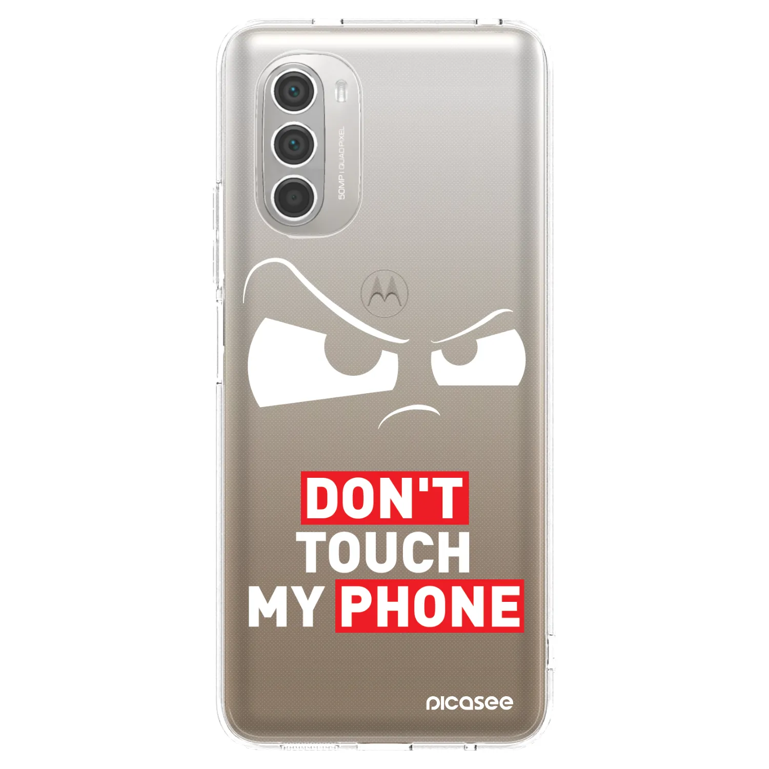 Picasee silikónový prehľadný obal pre Motorola Moto G51 - Cloudy Eye - Transparent