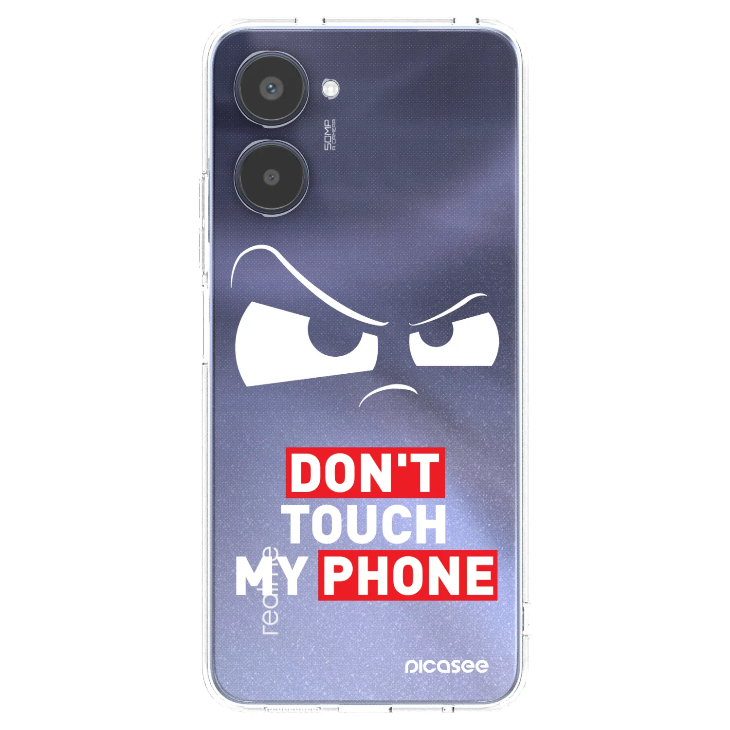 Picasee silikónový prehľadný obal pre Realme 10 4G - Cloudy Eye - Transparent
