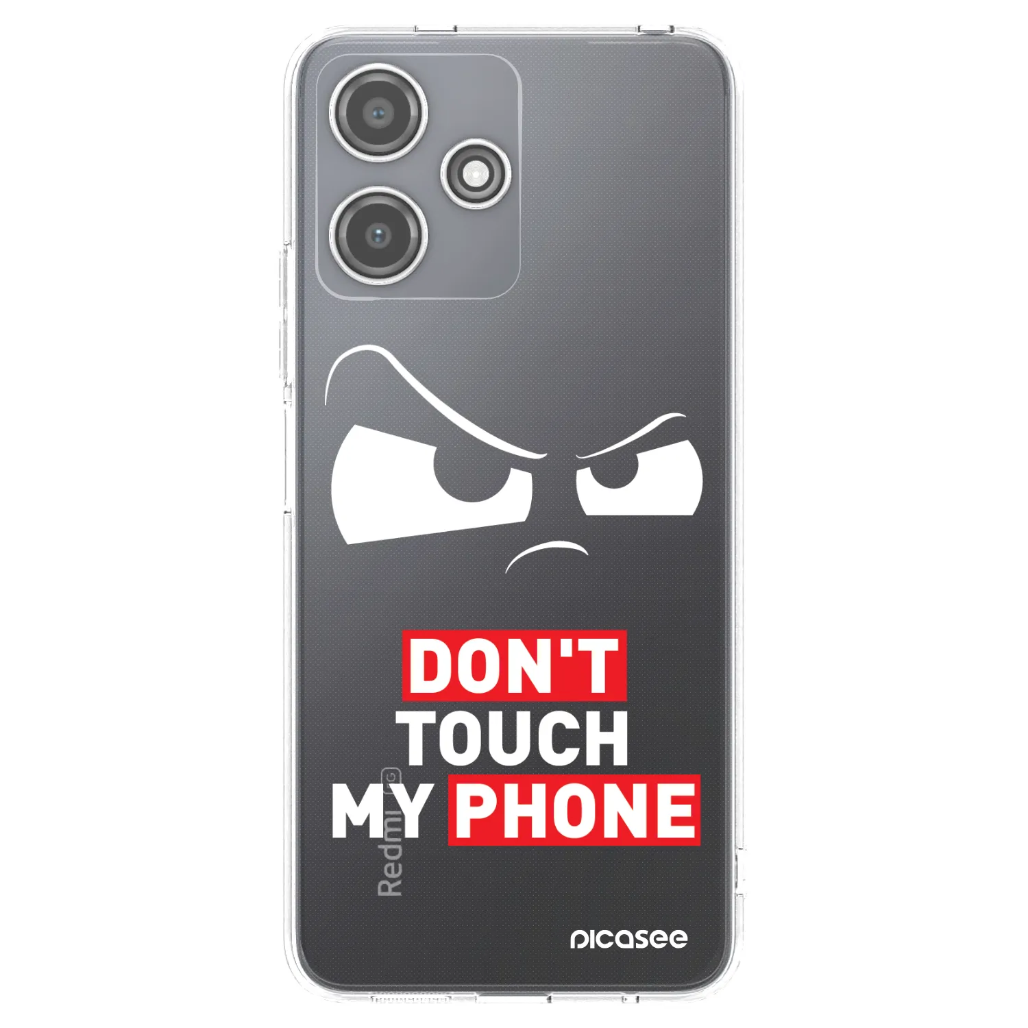 Picasee silikónový prehľadný obal pre Xiaomi Redmi 12 5G - Cloudy Eye - Transparent
