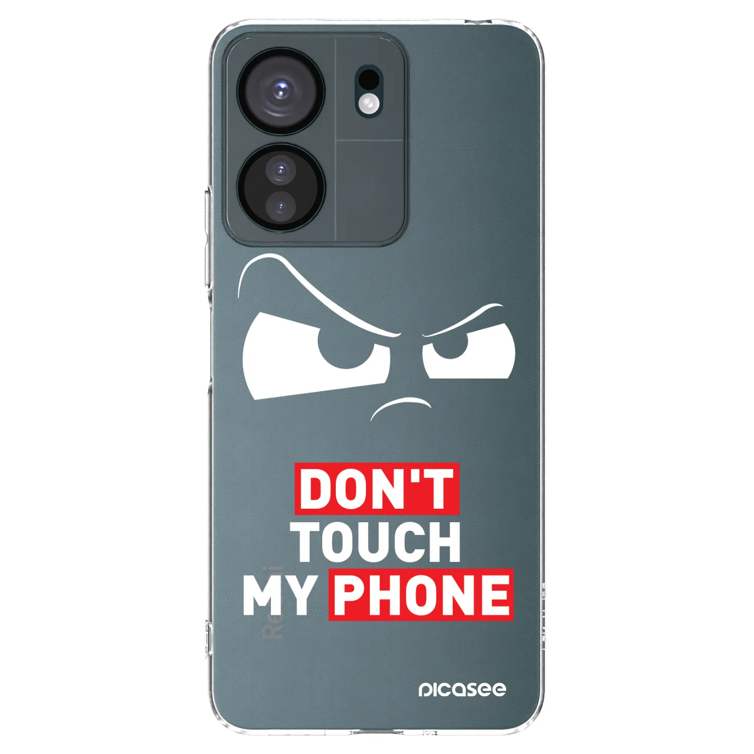 Picasee silikónový prehľadný obal pre Xiaomi Redmi 13C 4G - Cloudy Eye - Transparent