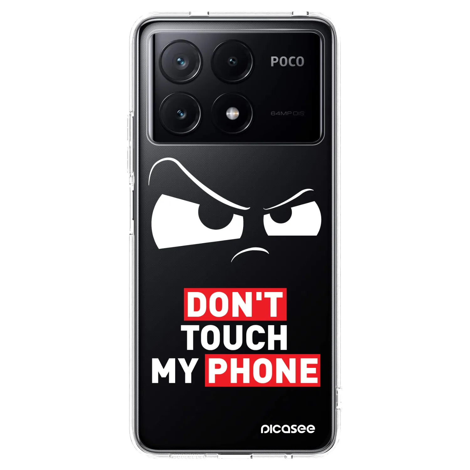 Picasee silikónový prehľadný obal pre Xiaomi Poco X6 Pro - Cloudy Eye - Transparent