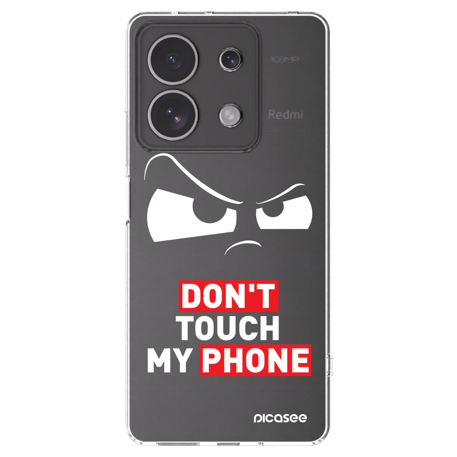 Picasee silikónový prehľadný obal pre Xiaomi Redmi Note 13 4G - Cloudy Eye - Transparent