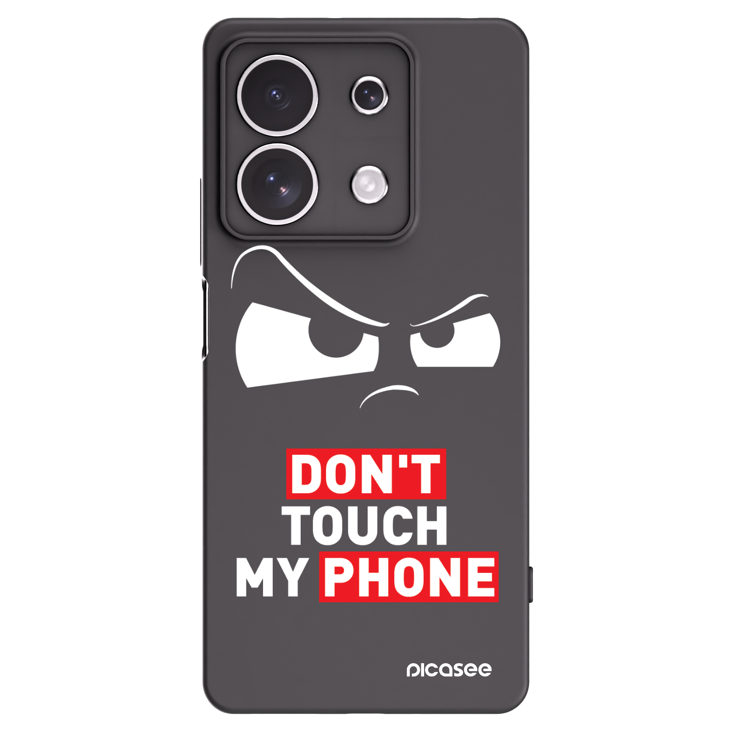 Picasee silikónový čierny obal pre Xiaomi Redmi Note 13 4G - Cloudy Eye - Transparent