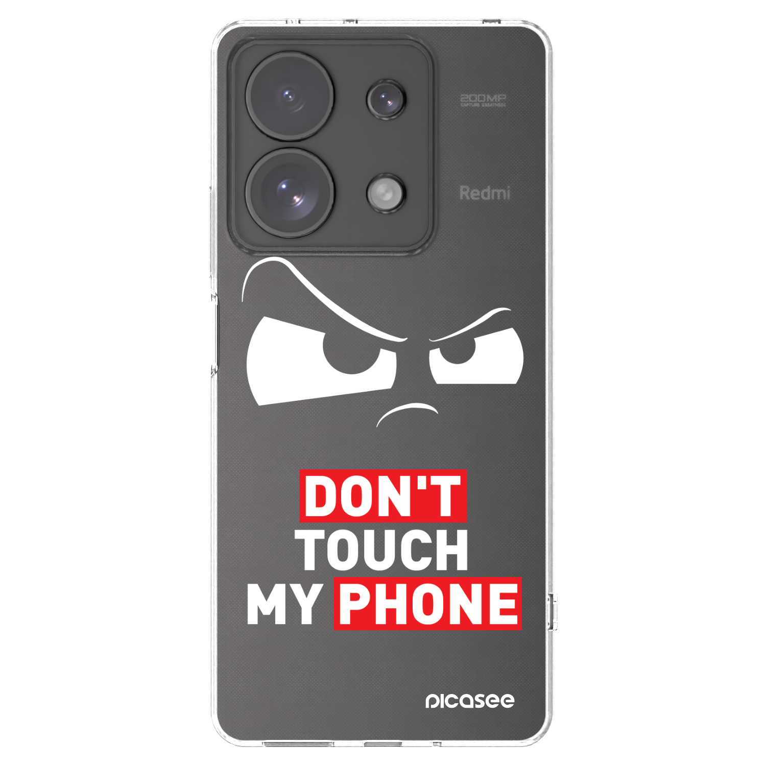 Silikónový prehľadný obal pre Xiaomi Redmi Note 13 Pro 4G - Cloudy Eye - Transparent