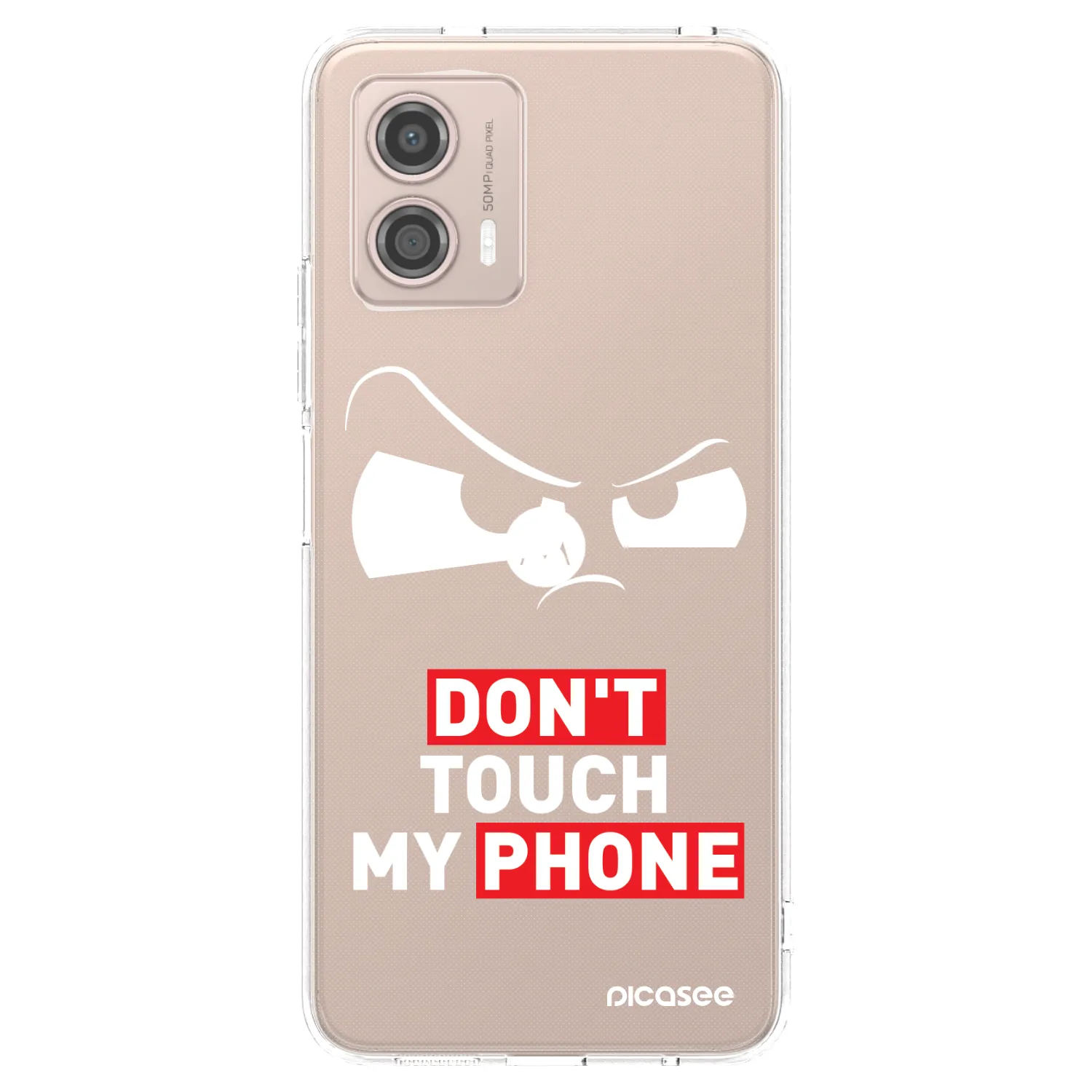 Picasee silikónový prehľadný obal pre Motorola Moto G53 5G - Cloudy Eye - Transparent