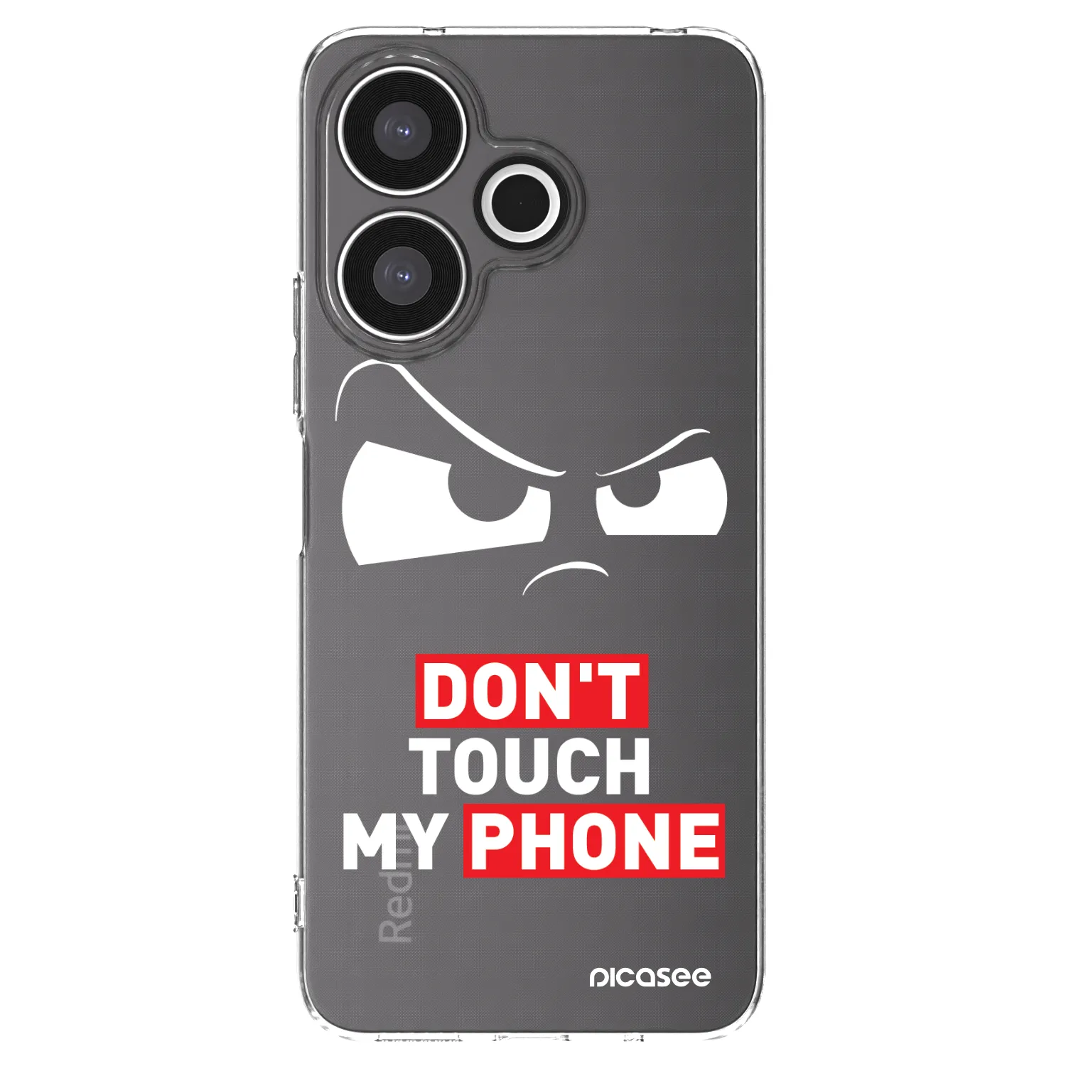 Picasee silikónový prehľadný obal pre Xiaomi Redmi 13 4G - Cloudy Eye - Transparent
