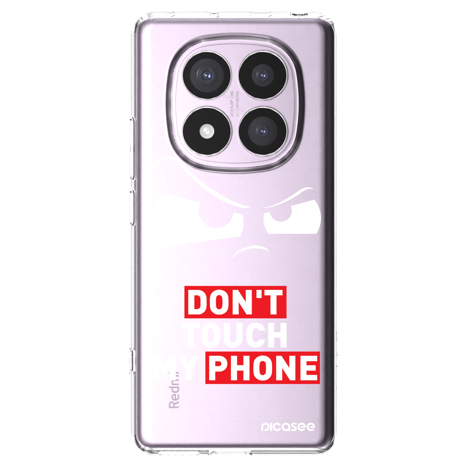 Silikónový prehľadný obal pre Xiaomi Redmi Note 14 Pro 5G - Cloudy Eye - Transparent