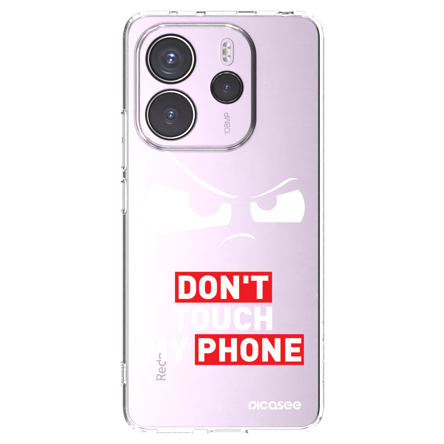Picasee silikónový prehľadný obal pre Xiaomi Redmi Note 14 4G - Cloudy Eye - Transparent