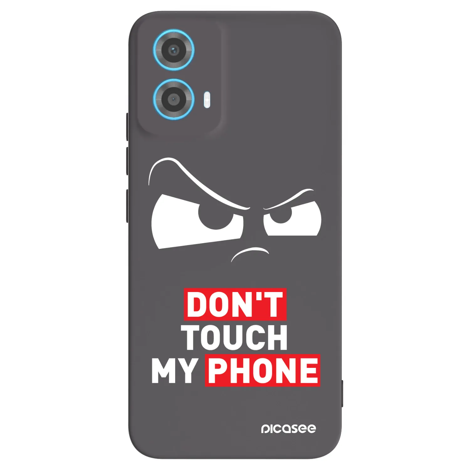 Picasee silikónový čierny obal pre Motorola Moto G34 5G - Cloudy Eye - Transparent