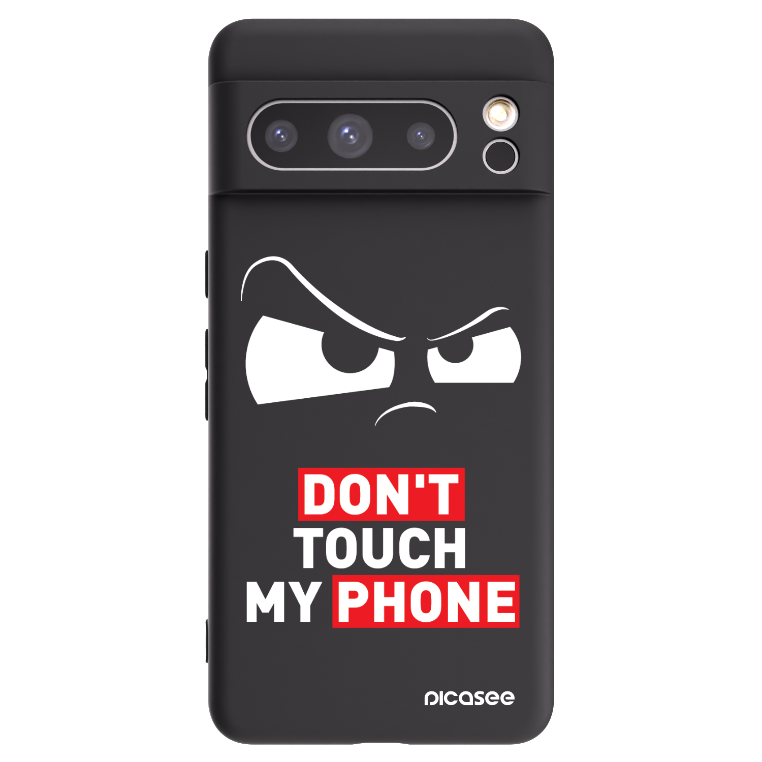 Picasee silikónový čierny obal pre Google Pixel 8 Pro - Cloudy Eye - Transparent