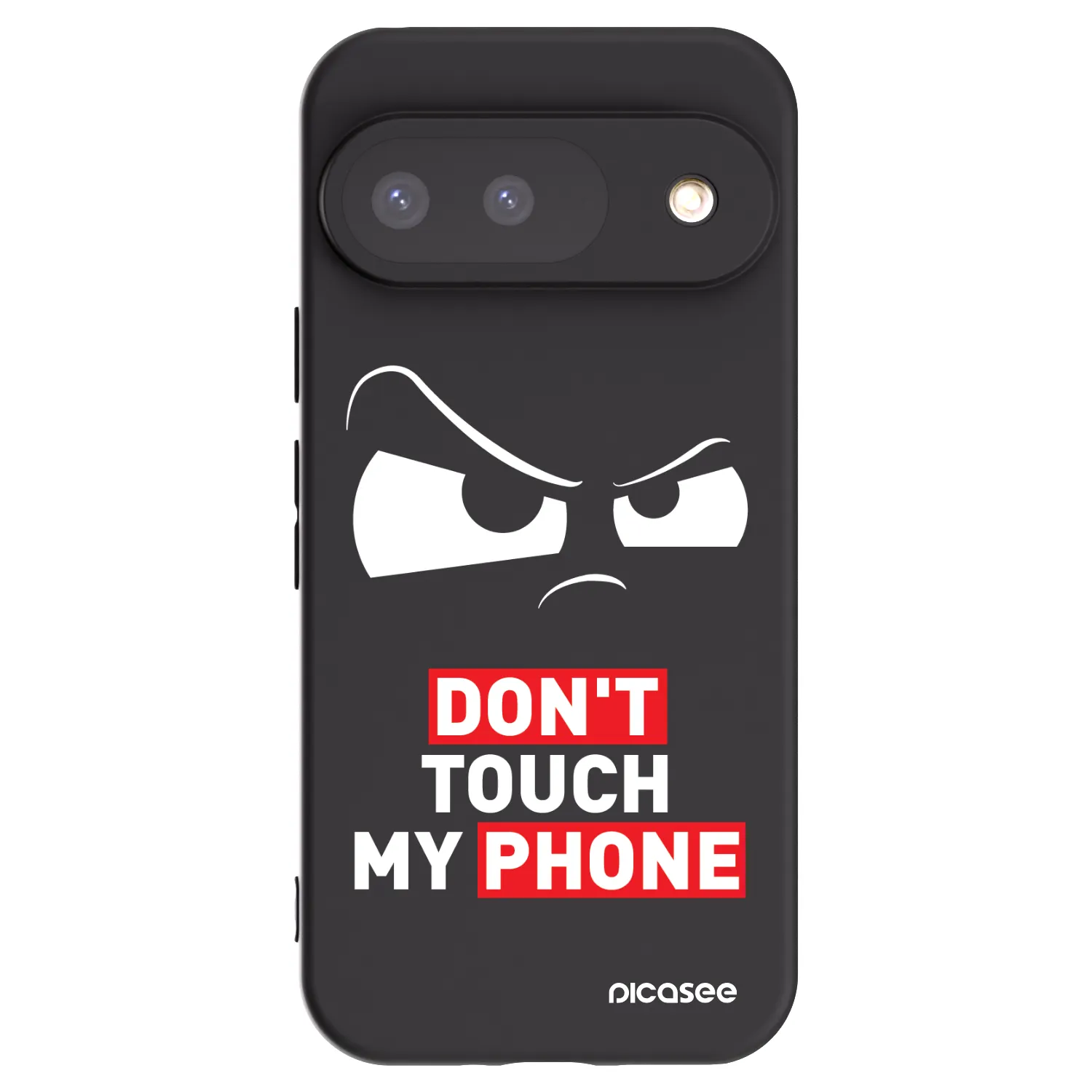 Picasee silikónový čierny obal pre Google Pixel 9 - Cloudy Eye - Transparent