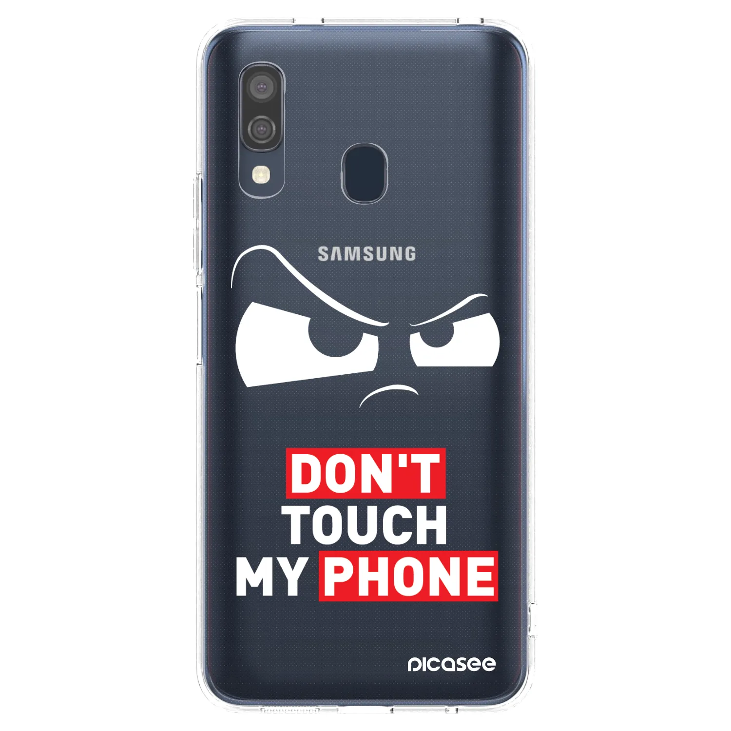 Picasee silikónový prehľadný obal pre Samsung Galaxy A40 A405F - Cloudy Eye - Transparent