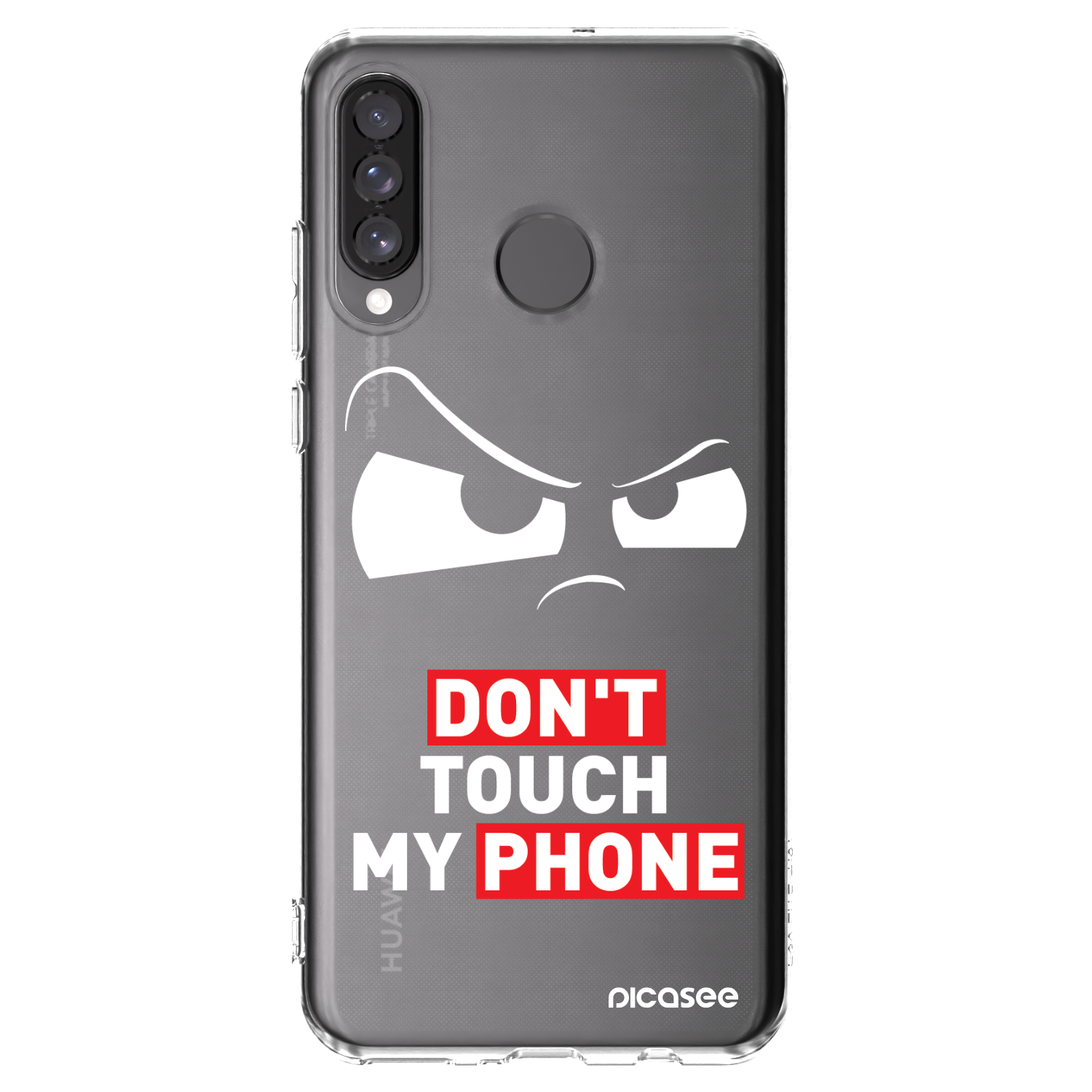 Picasee silikónový prehľadný obal pre Huawei P30 Lite - Cloudy Eye - Transparent