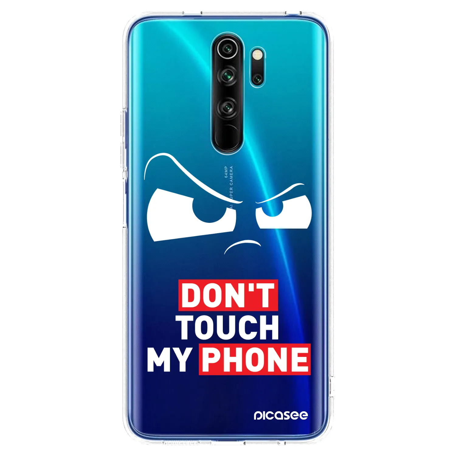 Picasee silikónový prehľadný obal pre Xiaomi Redmi Note 8 Pro - Cloudy Eye - Transparent