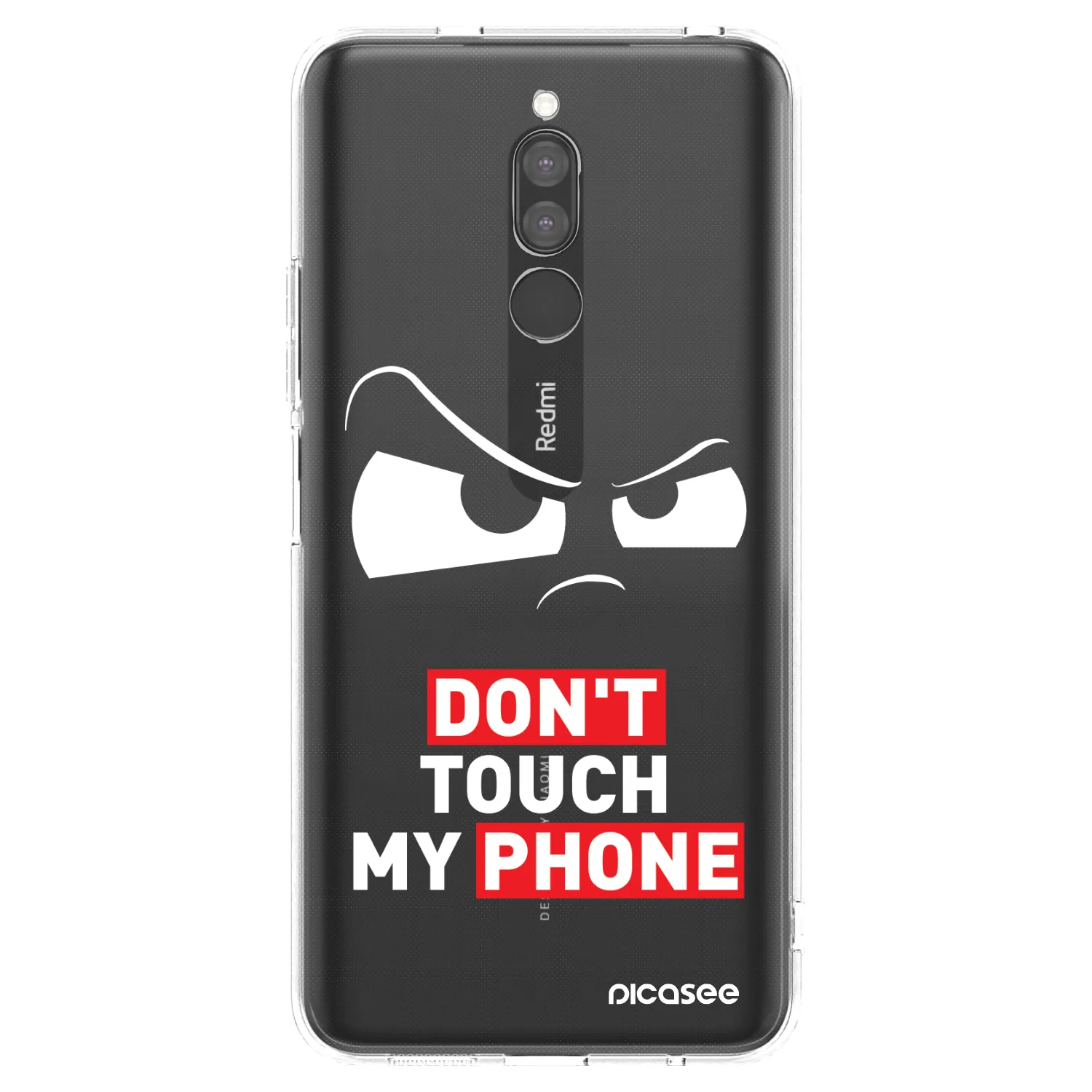 Picasee silikónový prehľadný obal pre Xiaomi Redmi 8 - Cloudy Eye - Transparent